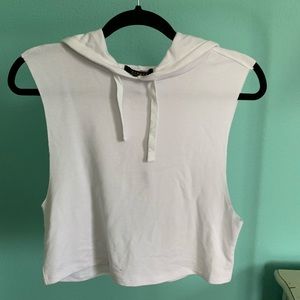 Hooded Cropped Tank Top